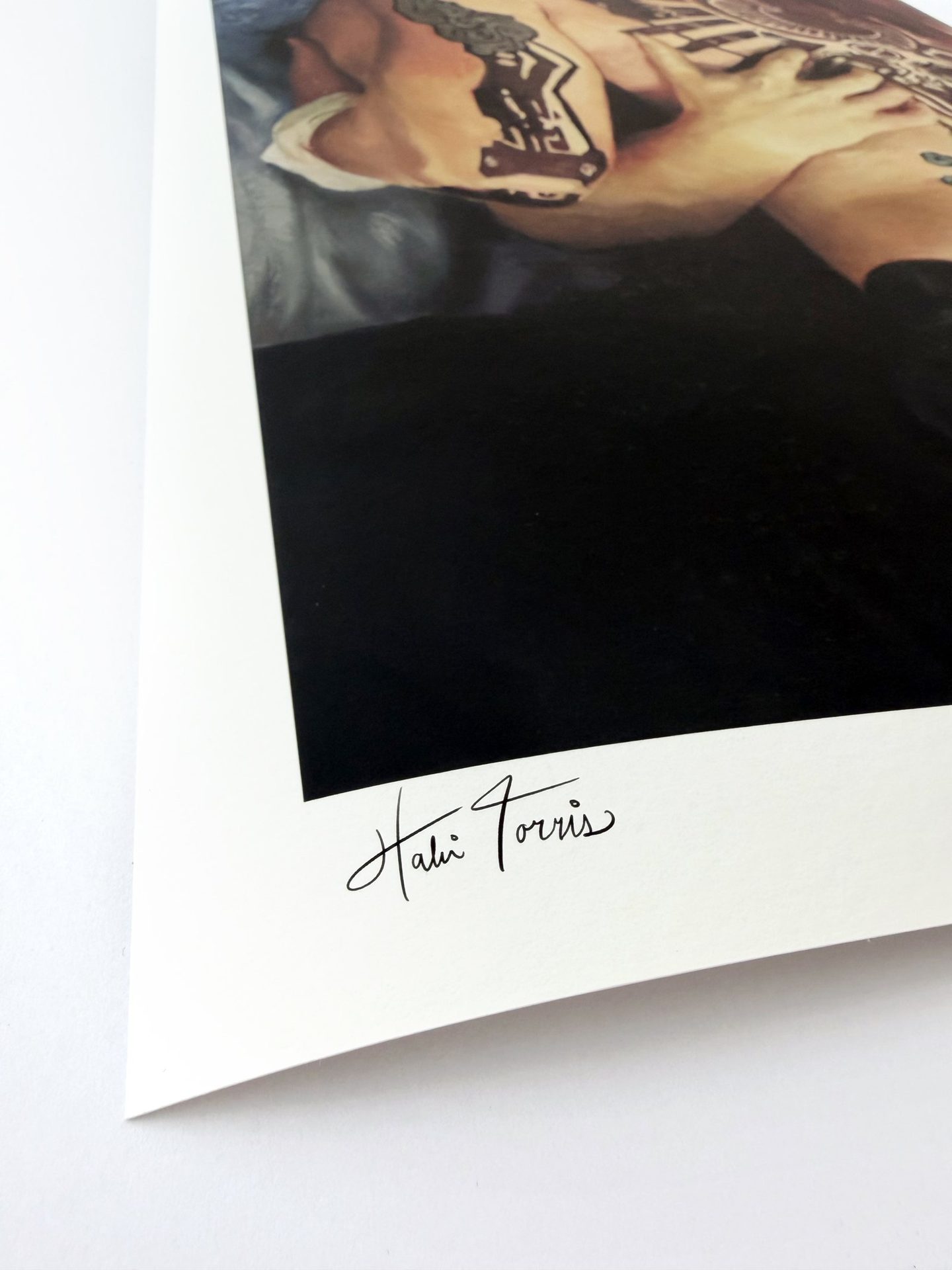 Halie Torris signature on the print margin