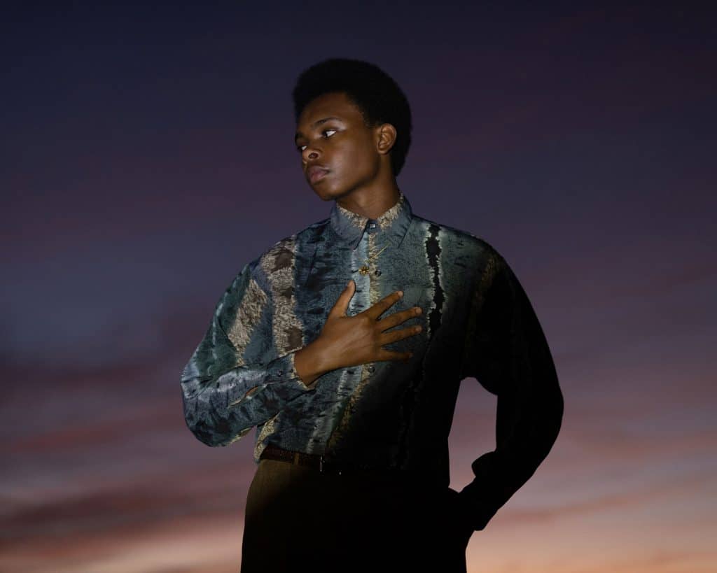 A portrait of celebrity Youtuber Jay Versace photographed at night by USA-based commercial photographer Dino Kužnik 